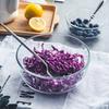 Tigela de vidro transparente tigela doméstica tigela de salada de legumes e frutas tigela de arroz tigela de sobremesa tigela de arroz louça tigela de sopa uma geração de cabelo