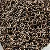 Estoque do Fabricante Liga de Zinco Preto Fosco Figura Oito Dourado Claro KC Anel de Ligação Metálica Figura Oito Rotativa
