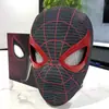 Versão do Jogo Amazon Transfronteiriça Miles Homem-Aranha Olhos da Capuz Podem se Mover e Piscar Máscara de Cosplay de Halloween