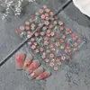 Pegatinas para Uñas Flor de Cristal de Hielo 5D Estampadas Estéreo Aurora Flor de Gelatina Pegatinas para Arte de Uñas DIY Estilo Joyería Sl