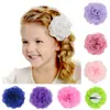 Europa y Estados Unidos superventas clip de pico de pato de peonía de gasa hecho a mano clip de pelo de flor para niños clip de tela clip de flujo clip de mar
