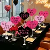 Letreros de mano Qixi Propuesta de San Valentín Confesión Cena a la luz de las velas Restaurante Romántico Decoración Atmósfera Qixi Accesorios para Fotos