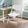Venta al por mayor de fabricante Silla sencilla con respaldo para el hogar Silla plegable de entrenamiento Silla plegable para conferencias Silla de negociación Silla de comedor para el hogar Taburete