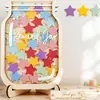 Novo pote de recompensas de estrelas infantil transfronteiriço, recompensa de pontos para aprender autodisciplina, pote de tokens de check-in, produto de madeira
