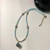 Nuevo Collar con Colgante de Calcedonia Estilo Chino Retro de Paz con un Toque de Lujo Ligero y de Alta Gama, Cadena Elegante y Moderna para la Clavícula