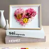 Regalo del Día de la Madre Marco de Fotos con Flores Secas Hecho a Mano DIY Marco de Fotos de Escenario con Flores Secas Accesorios para Actividades de Salón del Día de la Madre Team Building
