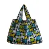 En Stock Bolso de Almacenamiento de Tela Oxford Encriptada Ecológico Portátil Plegable Bolsa de Compras para Supermercado Bolso Tote para Mujer Bolso de Mano para Regalo
