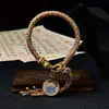 Pulsera Original Tejida a Mano con Nudo Vajra Thangka Ocho Deidades Guardianas Pulsera de Tara Verde Sala de Transmisión en Vivo