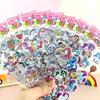 Adesivos de Desenho Animado Infantil Princesa do Gelo Combinação Gata KT Adesivos de Bolha Tridimensionais À Prova D'água Fácil de Rasgar Adesivos de PVC