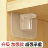 Estante de Almacenamiento Parche Gancho de Plástico Engrosado Multifuncional Hebilla Transparente para Cartas Gancho Adhesivo Fijo Montado en Pared sin Taladro