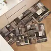 Alfombrillas de Cocina de Tira Larga Más Vendidas Juego de Dos Piezas Terciopelo de Cristal Resistentes a Manchas Antideslizantes para Platos y Tazas Anticaídas Transfronterizo