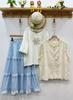 Chal sin mangas de encaje bordado jacquard estilo japonés para mujer estilo chino Top reductor de edad con temperamento Venta al por mayor