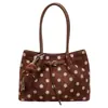 Bolsa tote grande e moderna estilo coreano com poá para mulheres, nova moda 2026, elegante para o dia a dia, de ombro e de mão