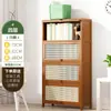 Estantería de Oficina de Madera Maciza de Múltiples Niveles para Almacenamiento Interior en el Hogar con Puerta Estantería para Libros Armario de Almacenamiento para Sala de Estar Estudiante Armario de Almacenamiento