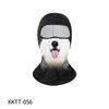 Verano Exterior Divertido Protección Solar Capucha Serie Animales Estampado Digital Capucha para Cara Completa Poliéster Seda de Hielo Máscara de Secado Rápido