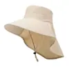 Chapéu de sol feminino Chapéu anti-ultravioleta Face-shading Respirável Guarda-sol Pescador Chapéu Verão Pesca Chapéu Grande Rim Protetor Solar Chapéu
