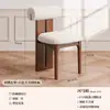 Cadeira de Jantar Sólida em Madeira Estilo Medieval, Mesa de Jantar e Cadeiras para Casa Mix and Match Cadeira Hipopótamo, Cadeira com Encosto de Sereia, Banqueta de Maquiagem Retrô em Rattan