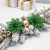 Folhas de Natal, Folha de Ouro, Folhas Persas, Acessórios de Flores de Natal, Folhas de Oliveira, Flores Plásticas, Flores de Natal, Galhos de Natal