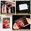 Moldura de Foto Acrílica Transfronteiriça da Amazon Moldura de Foto em Forma de Leque Display Magnético Ondulado para Mesa Suporte de Foto Comemorativa com Borda