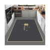Tapete de Cozinha de Área Grande Simples de Luxo Leve Doméstico Apagável e Livre de Lavagem Lama Diatomácea Absorvente de Óleo Absorvente de Água Secagem Rápida Antiderrapante Tapete para os Pés