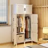 Armario Robusto y Duradero para Habitaciones de Alquiler Hogar Sencillo Dormitorio Casa Modelo Nuevo 2026 Armario de Almacenamiento de Plástico Espesado para Ensamblar