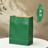 Saco de Papelão Branco Saco de Papel Kraft Impressão Pronta Saco de Papel com Alça Atacado Roupas Publicidade Exposição Presente Bolsa de Mão Impressão