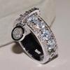 Anillo de piedra para mujer fabricantes de joyería de circón enviaron anillo de suministro de comercio exterior para mujer