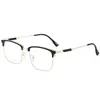 Gafas Retro Ultraligeras para Hombre Negocio Casual Armazón de Aleación para Cejas Sin Pinzas en la Cara Gafas Danyang 1116