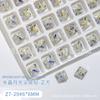 Joyería para Uñas Luz de Luna Azul Joyería de Diamantes Fondo Puntiagudo Multifacetado Corazón Torcido Diamante Accesorios para Uñas Corazón Mariposa Cristal Diamante con Forma Especial