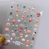 Adesivos de Unha com Elementos de Natal Originais 5D Estéreo em Relevo Feliz Natal Adesivos de Arte para Unhas DIY Joias Estilo Aa