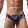 Ropa interior para hombre de cintura baja con estampado en la cabeza de malla transpirable que absorbe la humedad, calzoncillos E081