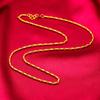 Vietnam oro arenoso collar de bambú para mujer cadena de oro arenoso al por mayor collar damas