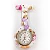 Reloj de Enfermera para Mujer Impermeable Reloj Colgante con Pin Simple Reloj de Bolsillo de Silicona Estudiante Prueba de Batería Reloj de Bolsillo para el Pecho de Doctor