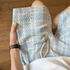 Pantalones Cortos a Cuadros Estilo Chanel para Hombre, Moda de Verano Nueva Tendencia Versátil Bloqueo de Color Sueltos de Gama Alta Casual de Longitud Media