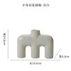 Jarrón de Arte Cerámico Nuevo Moderno Simple para Sala de Estar del Hogar Jarrón Decorativo con Sentido Avanzado Paquete Blando