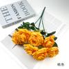 Ramo de rosas soñadoras de 7 cabezas, adornos florales suaves para salón de bodas, hotel, hogar pastoral, flores artificiales, accesorios de fotografía