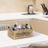 Estante para Vajilla de Mesa de Cocina Transfronterizo Caja de Almacenamiento para Utensilios de Cocina Rústica Estante de Almacenamiento Multifuncional para Cocina