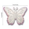 Adhesivo de pared de mariposa hueca tridimensional 3D de cuatro capas, mariposa de papel nacarado, decoración para fiestas navideñas, bodas, hogar