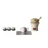 Juego de Regalo de Tetera y Taza Rosa Melocotón Ino Kiyomatsu con Flor de Lirio Pintada a Mano, Juego de Té Kung Fu de Alto Valor, Souvenir