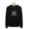 Sudadera Nueva de Manga Larga para Hombre de Lujo Ligero con Estampado Estéreo y Diamantes de Imitación Top de Cuello Redondo para Hombre Cálido y de Terciopelo Otoño e Invierno