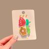 Pinza para el cabello coreana linda Adorno para la cabeza de niños Pinza para el cabello de bebé Pinza para el cabello roto Clip lateral para niñas Clip para flequillo Accesorios para el cabello de verano de dibujos animados