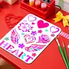 Amor Nuevo Transfronterizo Tema Rosa Cisne Alas de Amor Plantilla de Pintura Hueca Amazon Spot Venta al por Mayor