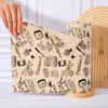 Rollo de Paños de Limpieza Desprendibles Antibacterianos Double Eagle 10A, Toalla de Limpieza de Poliéster Estampada para Cocina, Paño de Limpieza Desechable sin Rastro para Limpieza Perezosa