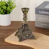 Candelabro Creativo Estilo Europeo de Flor de Piedra Preciosa de una Sola Cabeza Decoración de Cena Nueva Romántica Lujo Boda Vela