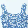 Ropa de Mujer Transfronteriza 2026 Moda Europea y Americana Vestido Retro Francés con Estampado Floral y Dobladillo con Abertura para Mujer G57750