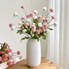 Estilo Pintura al Óleo Retro Simulación Flor Bola Crisantemo Diente de León Flor Artificial Adorno Sala de Estar Mesa de Comedor Decoración Arreglo Floral Adorno Una Pieza