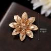 Estilo antiguo Zhongxing joyería diy capullo de flor corazón de flor soporte de flor pieza de flor de cobre puro accesorio para tocado pasador corona de pelo material