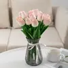 Flores de Tulipa, Arranjos de Flores Artificiais, Decoração de Ambiente, Enfeites de Flores, Buquês de Flores Secas Eternas, Plantas Verdes para Sala de Estar