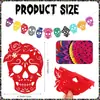 Exclusivo Transfronteiriço Feltro Dia dos Mortos Mexicano Banner Decorativo de Crânio de Feltro Decoração de Festa Mexicana