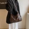 Bolsa Tote Grande Capacidade Transfronteiriça para Mulheres 2026 Novo Estilo Moda de Alta Qualidade Bolsa de Ombro Retrô Bolsa Transversal Versátil